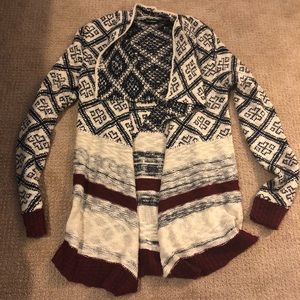 Super Cozy open sweater with draping